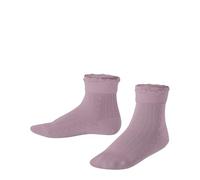 FALKE Unisex Kinder Romantic Net K SO Baumwolle einfarbig 1 Paar Socken, Rosa (Thulit 8663), 23-26