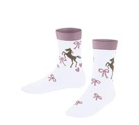 FALKE Unisex Kinder Socken Western Horses K Sso Baumwolle gemustert 1 Paar, Weiß White 2000, 31-34