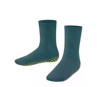 FALKE Unisex Kinder Stoppersocken Catspads K Hp Baumwolle rutschhemmende Noppen 1 Paar, Grün Amazonia 7676, 35-38