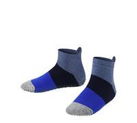 FALKE Unisex Kinder Stoppersocken Colour Block K Hp Baumwolle rutschhemmende Noppen 1 Paar, Blau Denim 6666, 19/22 EU