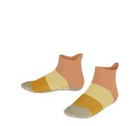 FALKE Unisex Kinder Stoppersocken Colour Block K Hp Baumwolle rutschhemmende Noppen 1 Paar, Orange Peach 8766, 39-42