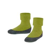 FALKE Unisex Kinder Stoppersocken Cosyshoe Minis K Hp Wolle rutschhemmende Noppen 1 Paar, Grün Grasshopper 7120, 27-28