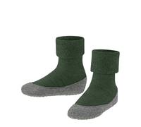 FALKE Unisex Kinder Stoppersocken Cosyshoe Minis K Hp Wolle rutschhemmende Noppen 1 Paar, Grün Seaweed 7297, 23-24