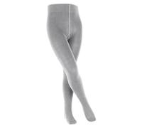 FALKE Unisex Kinder Strumpfhose Family K TI Baumwolle dick einfarbig 1 Stück, Grau (Light Grey 3400), 80-92