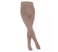 FALKE Unisex Kinder Strumpfhose Family K Ti nachhaltige Baumwolle dick einfarbig 1 Stück, Beige Ginger 4029, 98-104