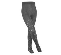 FALKE Unisex Kinder Strumpfhose Multidot K TI Baumwolle dick gemustert 1 Stück, Grau (Light Grey Melange 3390) neu - umweltfreundlich, 134-146