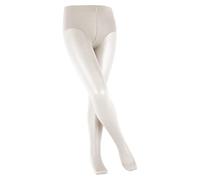 FALKE Unisex Kinder Strumpfhose Pure Matt 30 DEN K Ti transparent einfarbig 1 Stück, Weiß Off-White 2059, 152-164