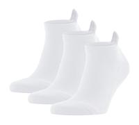 FALKE Unisex Sneakersocken 3er Pack - Cool Kick, Socken, Polyester, einfarbig, kurz Weiß 35-36