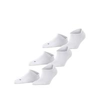 FALKE Unisex Sneakersocken Cool Kick Sneaker 3-Pack U SN Weich atmungsaktiv schnelltrocknend kurz einfarbig 3 Paar, Weiß (White 2000), 44-45