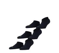 FALKE Unisex Sneakersocken Cool Kick Sneaker Multipack U Sn weich atmungsaktiv schnelltrocknend kurz einfarbig 3 Paar, Blau Marine 6120, 44-45