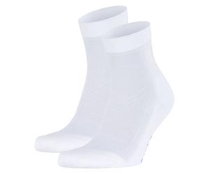 FALKE Unisex Socken 2er Pack - Cool Cick, Polyester, einfarbig 37-38 Weiß