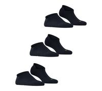 FALKE Unisex Cool Kick Sneaker 3-Pack U SN weich atmungsaktiv schnelltrocknend kurz einfarbig 3 Paar Sneakersocken, Blau (Marine 6120) neu-umweltfreundlich, 37-38 (3er Pack)