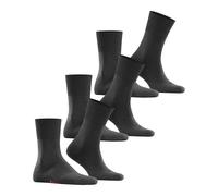 Socken FALKE "Run 3-Pack", Herren, Gr. 39-41, grau (dunkelgrau (3970)), Obermaterial: 75% Baumwolle CO. 25% Polyamid PA., glatt, Socken Socken (38733031-39) dunkelgrau (3970)