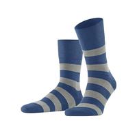 FALKE Unisex Socken Run U SO Baumwolle gemustert 1 Paar, Blau (Nautical 6531) - Streifen, 42-43
