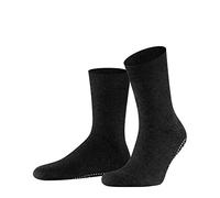 FALKE Unisex Stoppersocken Homepads M Hp Wolle Baumwolle rutschhemmende Noppen 1 Paar, Grau Asphalt Melange 3180, 39-42