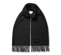 FALKE Unisex Winter-Schal Basic Stola With Fringes U Sc Wolle schnelltrocknend warm 1 Stück, Schwarz Black 3000, ONESIZE