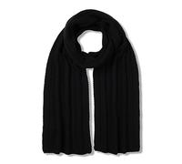 FALKE Unisex Winter-Schal Scarf in Rib U Sc Kaschmir schnelltrocknend warm 1 Stück, Schwarz Black 3000, ONESIZE