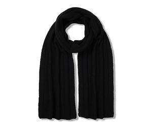 FALKE Unisex Winter-Schal Scarf in Rib U Sc Kaschmir schnelltrocknend warm 1 Stück, Schwarz Black 3000, ONESIZE