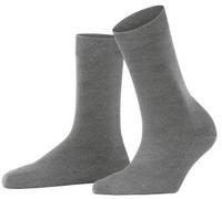 FALKE Damen Socken ClimaWool W So Wolle Lyocell einfarbig 1 Paar, Grau Light Grey Melange 3216, 39-40
