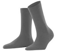 FALKE Damen Socken Softmerino W So Wolle Baumwolle einfarbig 1 Paar, Grau Flanell 3210, 39-40