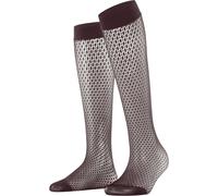 Falke x Kinga Mathe Net Damen Kniestrümpfe barolo (8596) 35-38