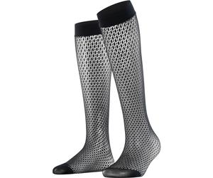 Falke x Kinga Mathe Net Damen Kniestrümpfe black (3009) 39-42