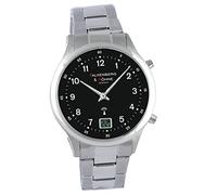 Falkenberg & Söhne Funkarmbanduhr japanisches Quarzuhrwerk Funkuhr 41 mm Edelstahl 20 mm Funksignal DCF77 Herrenarmbanduhr Damenarmbanduhr Digitale