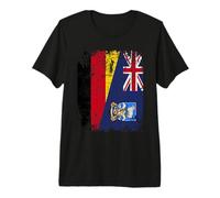 Falkland Inseln Deutschland Flagge | Damen Herren Kinder Premium T-Shirt