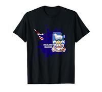 Falklander Aquarell Flagge, Vintage Falkland Islands Flagge T-Shirt