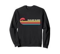 Falklandinseln bunter Vintage-Stil Sweatshirt