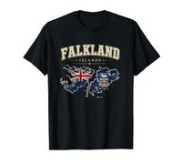 Falklandinseln T-Shirt, Falklandinseln Kleidung für Damen Preisgünstiges Grafik-T-Shirt, Herren, Schwarz, L