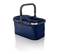 Genius Einkaufskorb Falko Premium A14363 | faltbar, leicht, Aluminium, 48x28x27 cm, Innenfach | blau