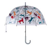 Regenschirm It`s raining cats and dogs Stockschirm Hund Katze Transparent Ø 85cm