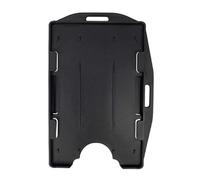 Fallen One 10 Pack Black Hard Plastic Open Face Id Card Badge Holder H