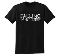 Falling In Reverse Men Word Letters Personality Casual Cotton T Shirt Mens Unisex Black Tee for S-3XL Size XL