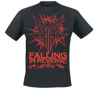 Falling In Reverse Thorns Männer T-Shirt schwarz M 100% Baumwolle Band-Merch, Bands, Nachhaltigkeit
