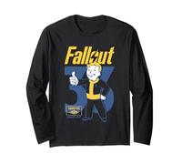 Fallout 33 Vault Boy Pose Vault-Tec TV Show Langarmshirt