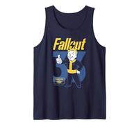 Fallout 33 Vault Boy Pose Vault-Tec TV Show Tank Top, Herren, Marineblau, XXL