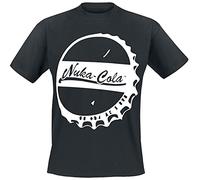 Fallout 4 Kapsel Nuka-Cola Herren-T-Shirt, kurzärmlig, Schwarz, M, 100% Baumwolle, Regular/Standard-Passform, Schwarz, M
