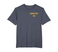 Fallout Front and Back Vault-Tec Vault Suit 33 TV Show T-Shirt, Herren Große Größen, Blau Meliert, 5X Tall