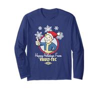 Fallout Happy Holidays from Vault-Tec Christmas Video Game Langarmshirt