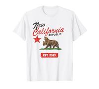 Fallout New California Republic Flag Est 2189 Video Game T-Shirt