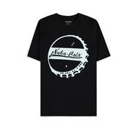 Fallout Herren Nuka Cola Bottle Cap T-Shirt, Schwarz, XL