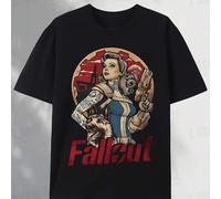 Fallout Nuke Cola Graphic Men'S T-Shirt- 100% Cotton Black Casual Short Sleeve Round Neck Tee for All Seasons, Gaming Fans& Casual Attire, Allseason A