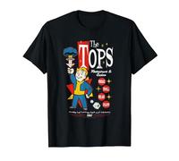 Fallout The Tops Casino New Vegas Retro Video Game T-Shirt, Herren, Schwarz, M