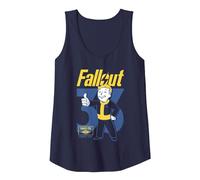 Fallout TV Series 33 Vault Boy Pose Tank Top, Damen, Marineblau, S