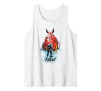 Fallout TV Series Deathclaw Flame Scene with Show Logo Tank Top