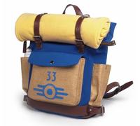 Fallout Unisex Lucy's Vault 33 Rucksack, Blau mit goldenen Einsätzen