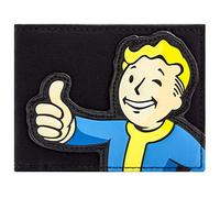 Fallout Vault Boy Thumbs Up! Stoff Geldbörse/Geldbeutel Bi-Fold ID & Kartenhalter, Schwarz
