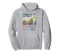 Fallout Video Game Enjoy Vault Living Vault-Tec Retro Ad Pullover Hoodie